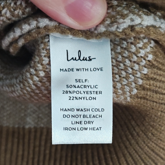 Lulu's Olive Green Plaid Bodycon Sweater/Skirt Set - Picture 4 of 7